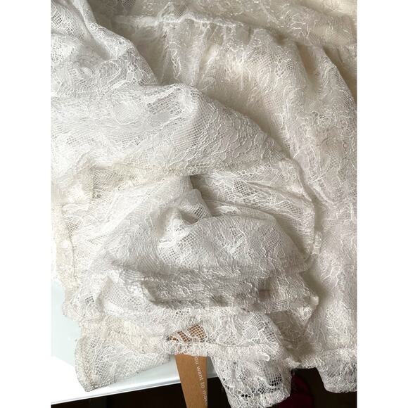 Reformation Shae Lace Bridal Wedding White Maxi Dress Size 12 - Picture 6 of 12